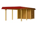 Vorschaubild Skan Holz Wendland - Walmdach Carport aus Leimholz Breite 362 cm