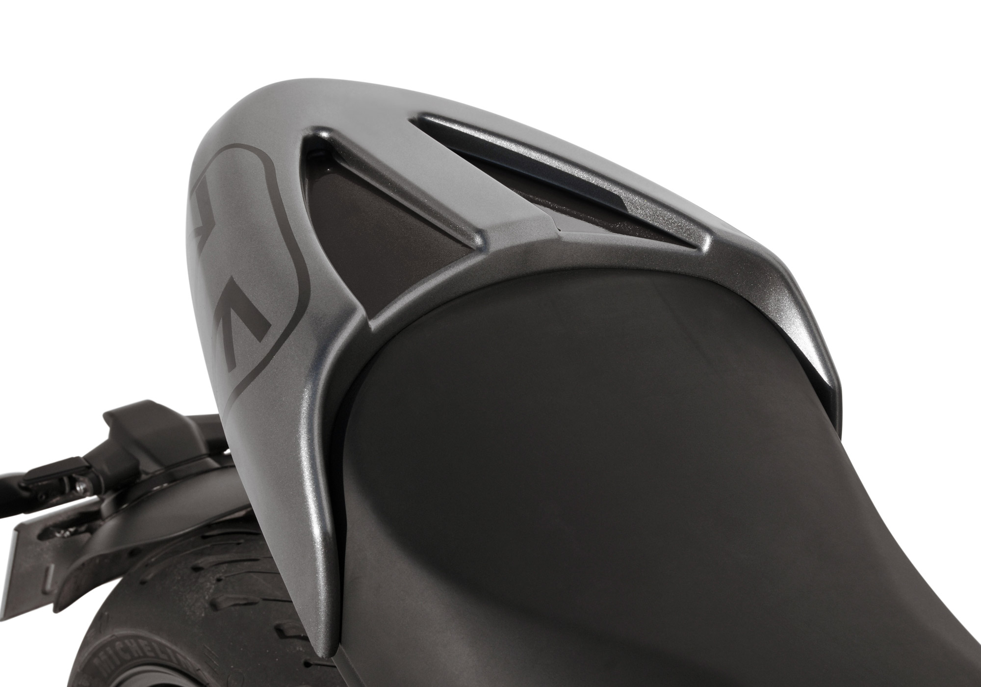 BODYSTYLE Sportsline Sitzkeil ABS Kunststoff schwarz/grau für TRIUMPH Trident 660 