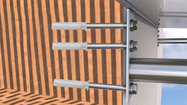 Gutta Befestigungsset für Porenbeton / Vollstein / Lochstein ohne Dämmung (für 6 Bohrlöcher)