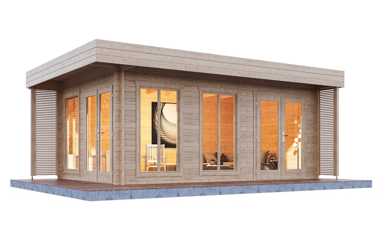 Wolff Finnhaus Gartenhaus Haldis 5335 - 44 mm