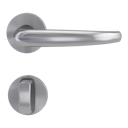 Vorschaubild Griffwerk VAYA 194 ALDA fast2fix Fast2Fix GK3 Rosetten rund WC rot/weiß Edelstahl matt