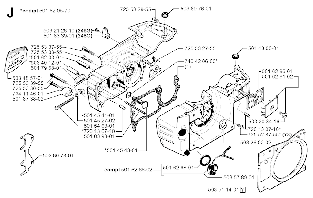 Explosionszeichnung Ersatzteile