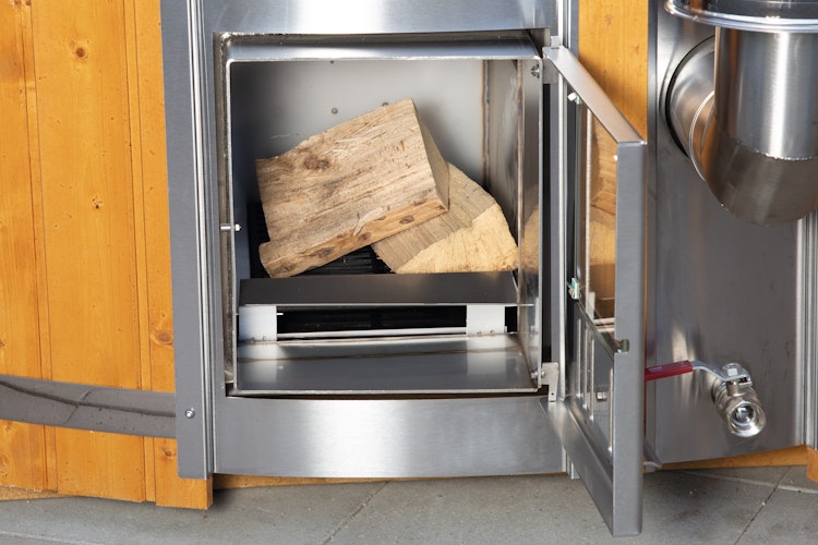 Wolff Finnhaus Badebottich Hot Tub Typ 5 Ø 225 cm mit Acrylwanne, Massagesystem, Luftsprudelsystem & LED-Beleuchtung