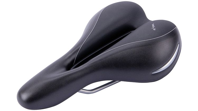 CONTEC Sattel Elliptic + schwarz/silber Herren, L 280 x B 181 mm