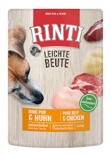RINTI Leichte Beute 400g Frischebeutel Hundenassfutter