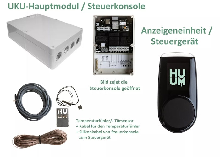 Karibu 4,5 kW Saunaofen finnisch anthrazit inkl. Huum WLAN Steuergerät mit App-Steuerung