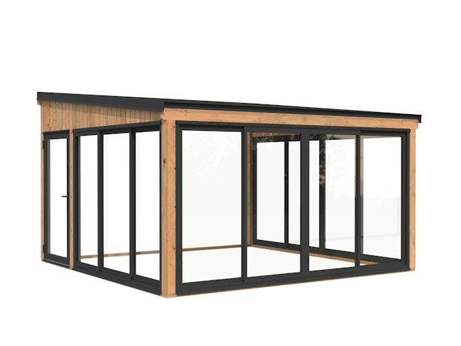 Palmako Glashaus Lumi 16,6 m² (Wintergartenanbau) - Slide