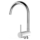 Vorschaubild Wasserhahn Vorfenster Küchenarmatur, Umklappbar 6 CM, mit 360° schwenkbarem U-Auslauf, Verchromt