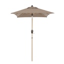 Vorschaubild doppler Mittelmastschirm ALU WOOD 210 x 140 Auto-Tilt, Aluminium Esche-Optik / 100 % Polyester 180 g/m²