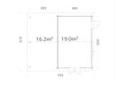 Vorschaubild Palmako Gartenhaus Irene 19,0+16,2 m² - 44mm