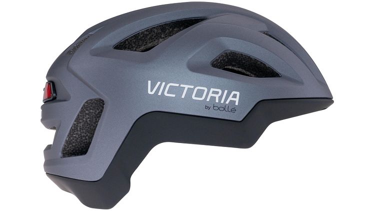 Victoria Helm React LED grau, schwarz