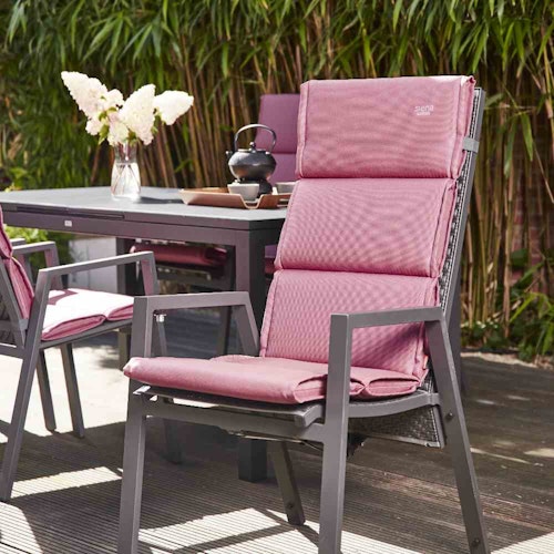 Siena Garden Sesselauflage STELLA 120 cm, Olefin (100% Polypropylen) Altrosa - Abverkauf