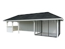 Vorschaubild Palmako Pavillon Bianca 24,9 m² Set 516 Slide Plus mit Isolierglas-Schiebetüren