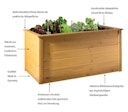 Vorschaubild Weka Hochbeet B 139 x T 78 - 650 l -Eiche hell lasiert - Aktionsangebot