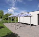Vorschaubild KGT Aluminium Carport Elbe mit Runddach