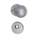 Vorschaubild Griffwerk SCHUTZROSETTEN-GARNITUR -Edelstahl matt Schutzrosettengarnitur -Knopf R1 -ZA -ohne Kombi-Innenrosettensatz