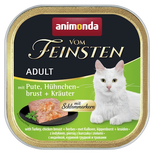 animonda Vom Feinsten Adult mit Schlemmerkern 100g Schale Katzennassfutter
