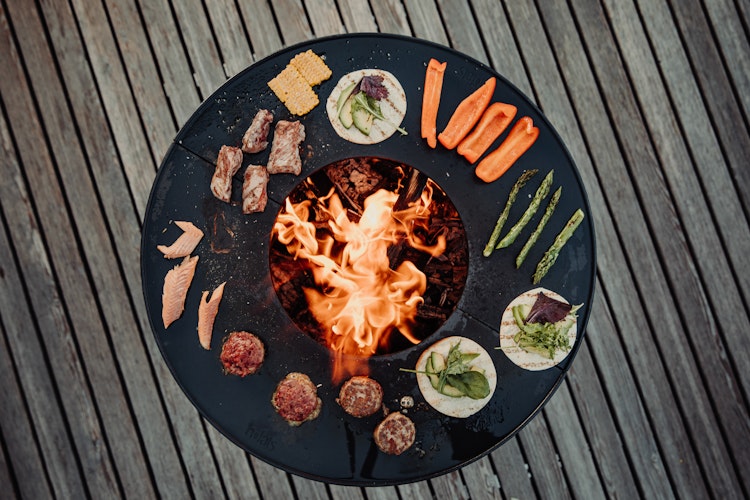 höfats BOWL 57 Plancha-Grillset hoch