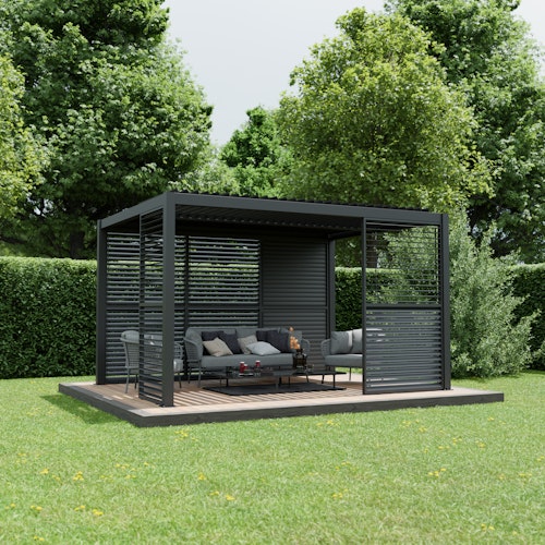 Ximax Lamellenwand (verstellbar) für Lamellendach Pergola Shade