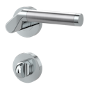 Vorschaubild Griffwerk CORINNA Schraubtechnik GK4 -Chrom/Edelstahl Rosettengarnitur -Schraubt. -WC -TS 40-45mm