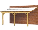 Vorschaubild Skan Holz Terrassenüberdachung Venezia mit Mittelpfosten Breite 434 cm