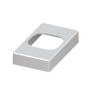 Vorschaubild TraumGarten Ersatzteil: Pfostenfuß-Abdeckung für Pfosten Basic, Silber 