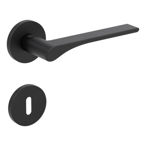 Griffwerk VAYA 261 LEAF LIGHT fast2fix Fast2Fix Rosetten rund Buntbart Graphitschwarz