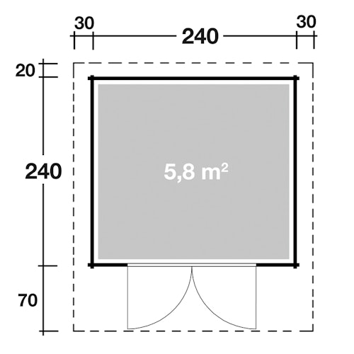 Wolff Finnhaus Blockbohlenhaus Britta 34-A/C