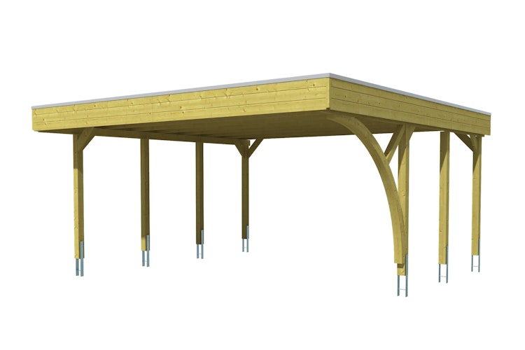 Skan Holz Carport Friesland 557x555 cm inkl. 1 Einfahrtsbogen Sparset 7