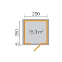 Vorschaubild Weka Designhaus 413 Flachdachhaus 45 mm