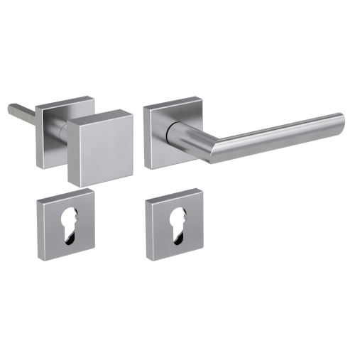 Griffwerk Wechselgarnitur OVIDA Quattro Edelstahl matt - Klipptechnik