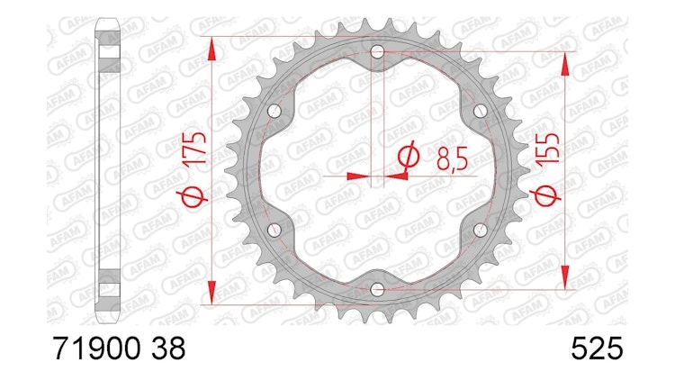 Afam Kettenrad 71900
