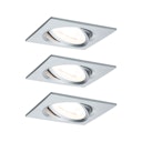 Vorschaubild Paulmann Einbauleuchte Nova 3er LED 3x6,5W Alu eckig