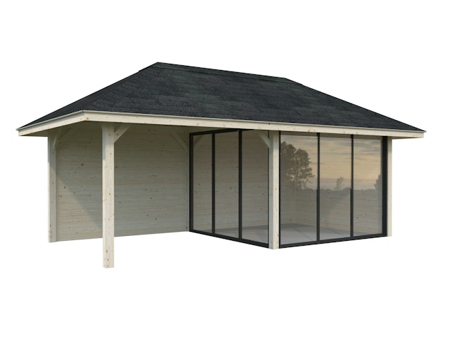 Palmako Pavillon Bianca 16,6 m² Set 205 Slide - 28 mm
