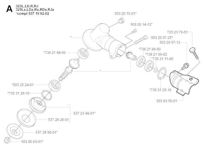 Husqvarna Rasentrimmer 20051800001 325LDx