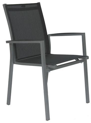 STERN Gartenmöbel-Set NEW LEVANTO 3 XXL, Ausziehtisch 214/254/294 x 100 + 8 Stapelsessel, Aluminium / HPL Silverstar