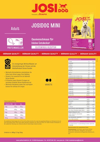 Josera JosiDog Mini Hundetrockenfutter