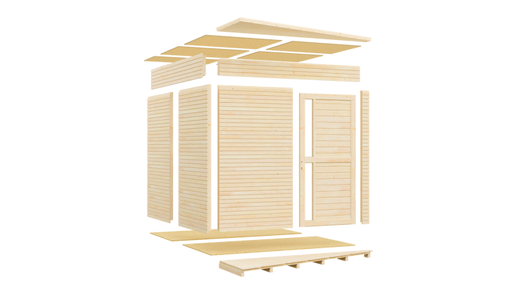 Bertilo Gartenhaus Concept - 18 mm