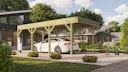 Vorschaubild Weka Einzelcarport mit Vorbereitung zur Dachbegrünung 328 x 718 cm - kesseldruckimprägniert