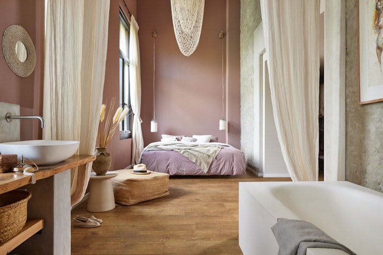 MEISTER Designboden MeisterDesign. comfort DD 600 S 1287 x 220 x 9 mm 6949 Stieleiche cognac Porensynchron-Struktur