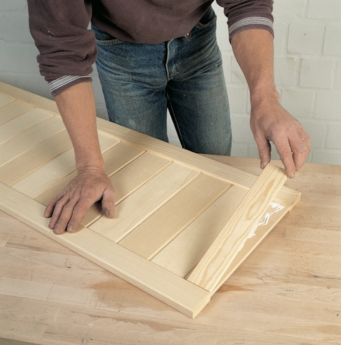 OSMO Möbelzuschneidetür mit geschlossenen Lamellen 20 mm