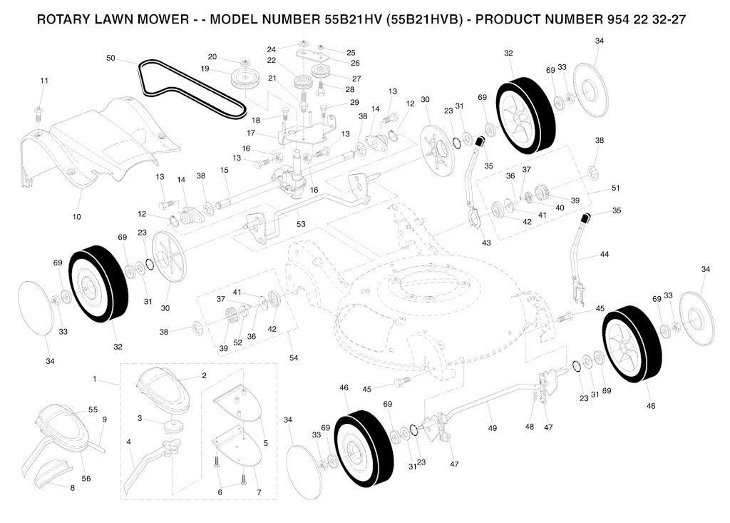 Explosionszeichnung Ersatzteile