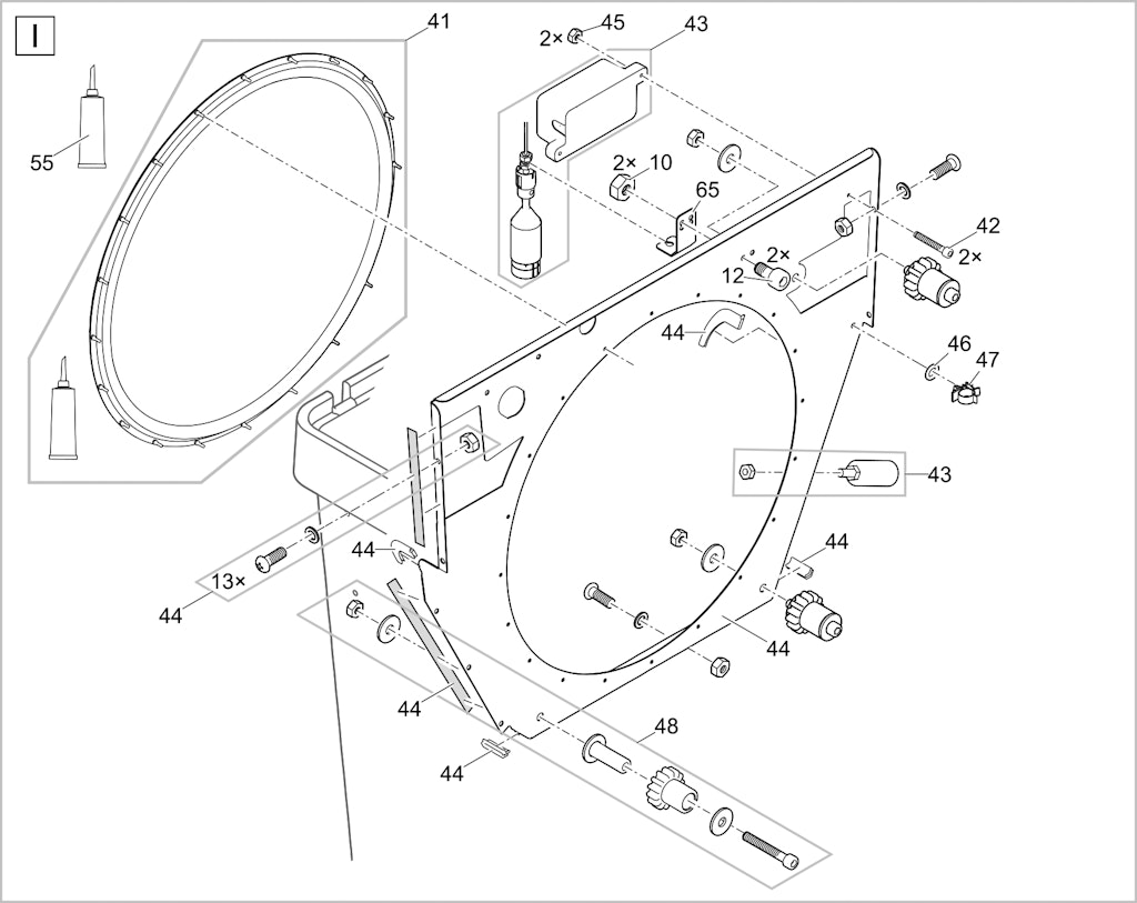 Explosionszeichnung Ersatzteile