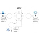 Vorschaubild Kurzversion 47 cm - 5 Wege Wasserhahn Küchenarmatur, Edelstahl Massiv mit 360° schwenkbarem Auslauf, abnehmbare 2 strahl Handbrause, Gebürstet / Rot
