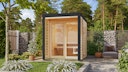 Vorschaubild Karibu Saunahaus Ares 1 - Hybridhaus mit Metallrahmen - 38 mm inkl. gratis Sauna-Zubehörset im Wert von 234,94 €