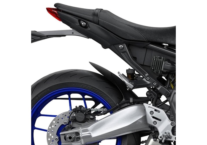 BODYSTYLE Hinterradabdeckungsverlängerung ABS Kunststoff schwarz-matt für YAMAHA Tracer 9 / GT / GT+, Tracer 9 GT / GT+  / Automatik (Y-AMT), XSR900, XSR900 GP