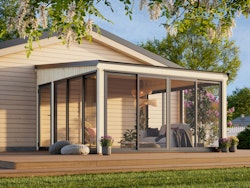 Palmako Glashaus Lumi 16,6 m² (Wintergartenanbau) - Slide