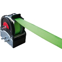 Handseilwinde, TS1600, 1600 kg, Band 8 m, grün