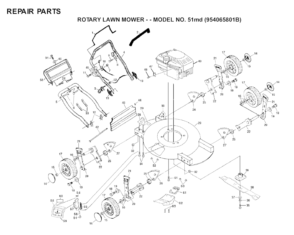 Explosionszeichnung Ersatzteile