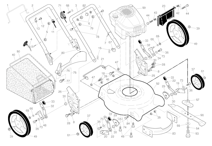 Husqvarna Rasenmäher gelegentliche Nutzung 96131002310 R 53